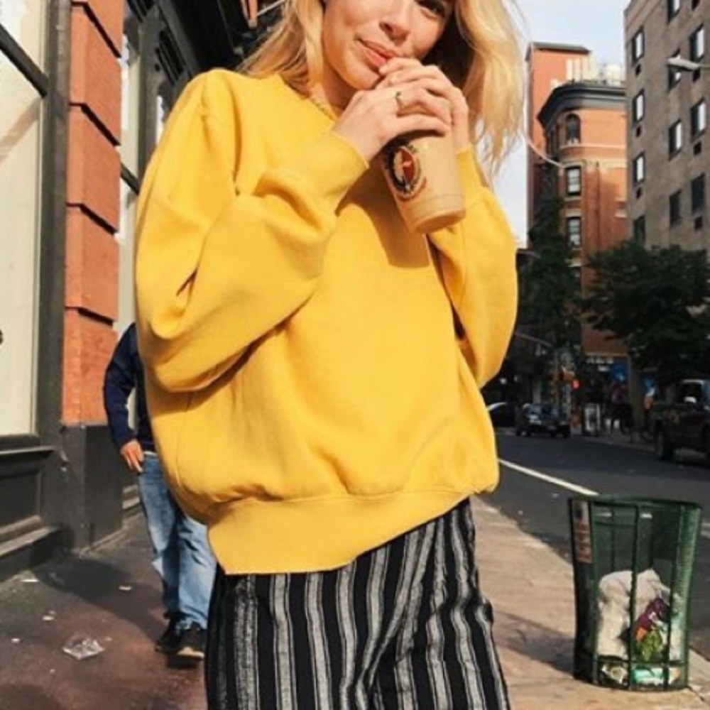 ❌SOLD❌ Brandy Melville yellow Erica sweater